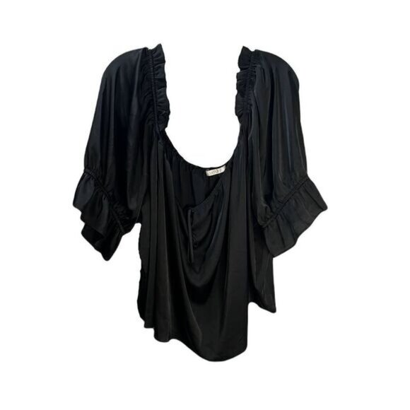 Wayf Women's White Misti Puff-sleeve‎ Peasant Blouse 2X - Picture 2 of 8